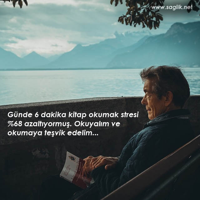 Günde 6 dakika kitap okumak stresi %68 azaltıyormuş. Okuyalım ve okumaya teşvik edelim...